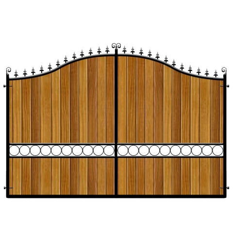 Southwark Estate Gates. Deep framed with the finest timber cladding. Bespoke sizes available, both in height and width. Made in the UK.