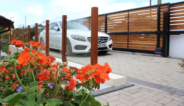 Rear view of Kingston Sliding Gate with BFT Automation