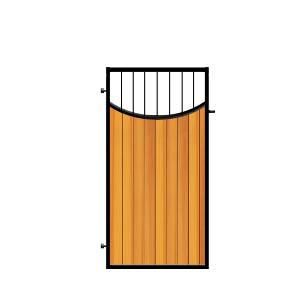 Metal framed side gate