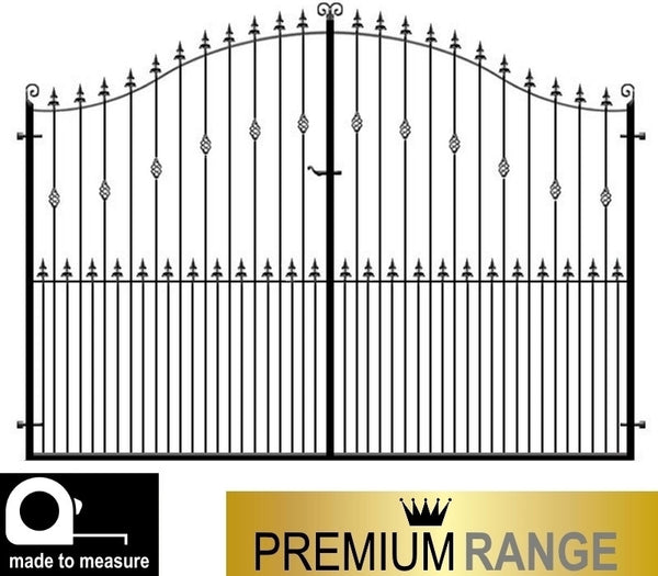 Sandringham Wrought Iron Estate Gates - Premium Range