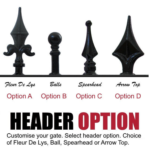 Darlington 3/4 Split Driveway Gate from