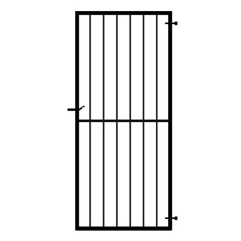 Cheltenham Side Gate. Premium frame security side pedestrian gate. Made in the UK to any width or height.