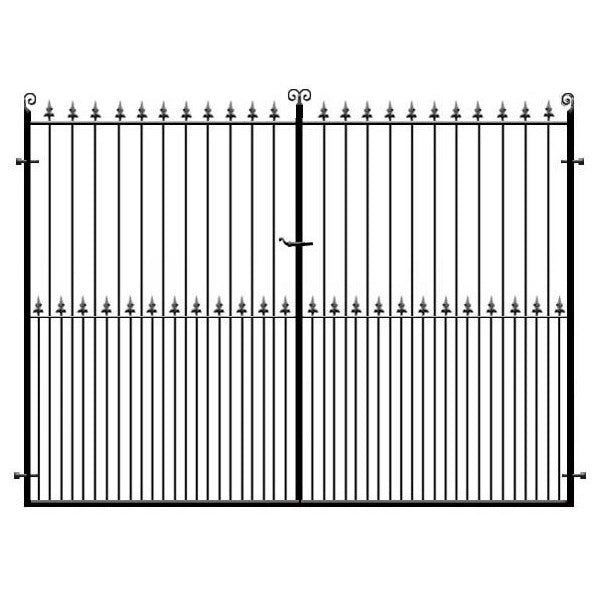 Darlington Estate Gate with Fleur de Lys