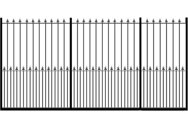 Metal Sliding Gates, the Darlington. Made to measure in the UK to any width or height.