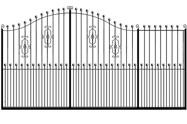 Metal Sliding Gates, the Farnham. Made to measure in the UK to any width or height.