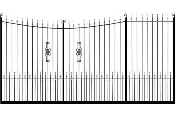 Metal Sliding Gates, the Winchester. Made to measure in the UK to any width or height.