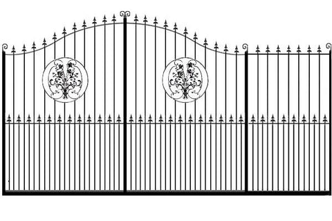 Metal Sliding Gates, the Buckinghamshire. Made to measure in the UK to any width or height.