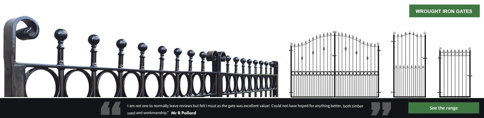 Evador Wrought Iron Metal Gates